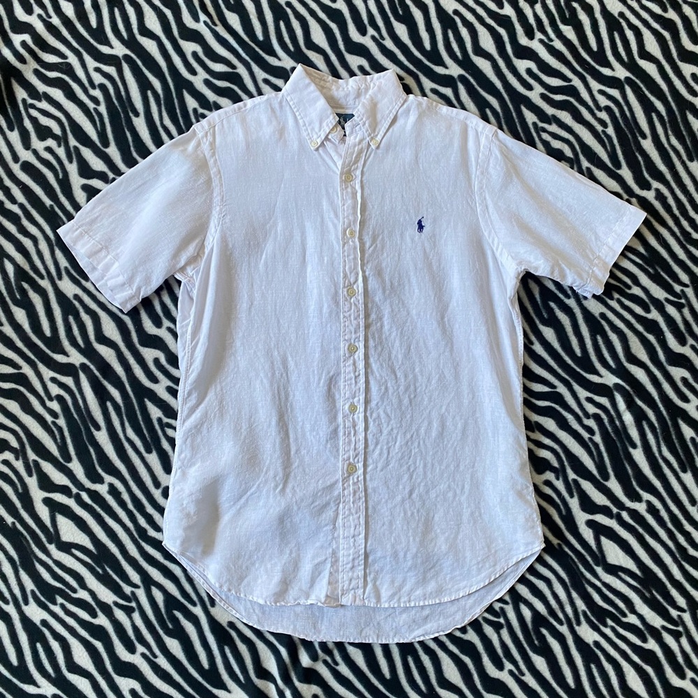 Ralph Lauren White Short Sleeve Shirt